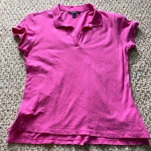 Calvin Klein pink polo top